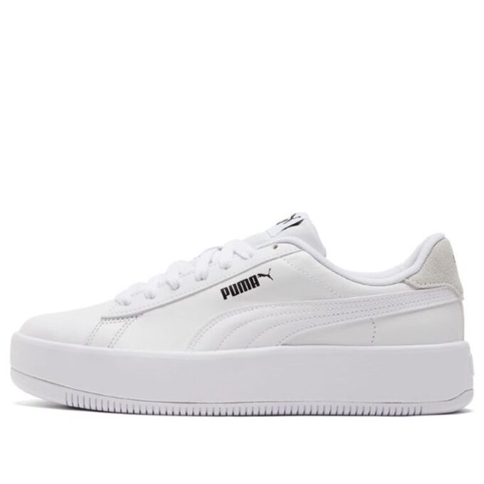 (WMNS) Lily Plataforma Cuero «Blanco»