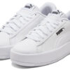 (WMNS) Lily Plataforma Cuero «Blanco»