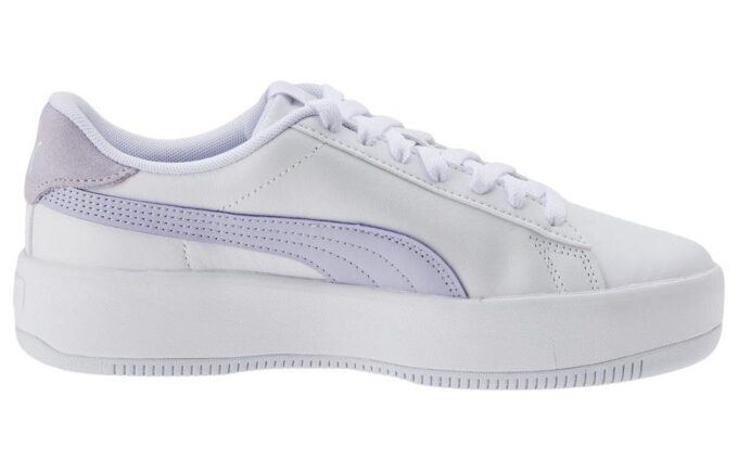 (WMNS) Lily Platform con cordones «Blanco Morado Jaspeado»