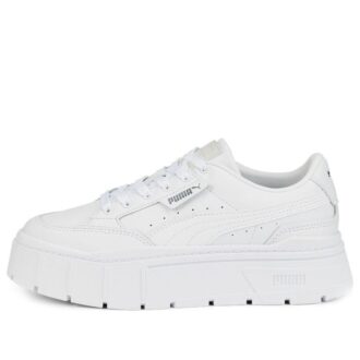 (WMNS) Mayze Stack Leather «Triple White»