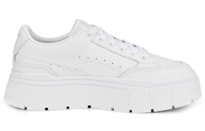 (WMNS) Mayze Stack Leather «Triple White»