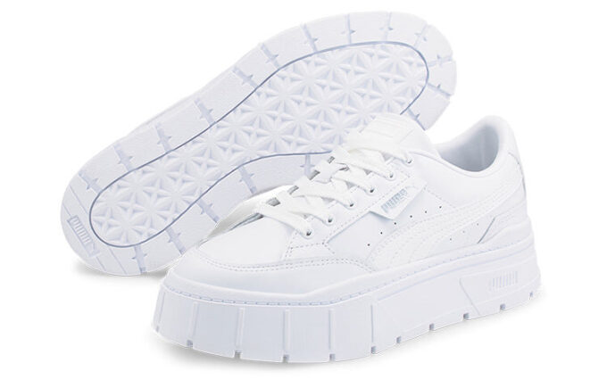 (WMNS) Mayze Stack Leather «Triple White»