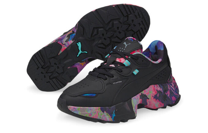 (WMNS) Orquídea «Floral – Black Elektro Aqua»