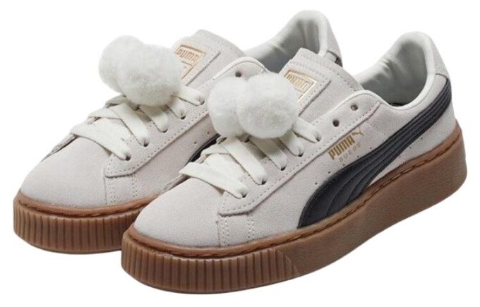 (WMNS) Plataforma de gamuza «Blanco crema»