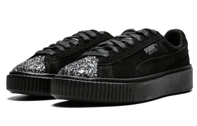 (WMNS) Plataforma de gamuza «Crushed Gem – Negro»