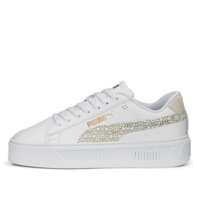 (WMNS) Plataforma Smash V3 «Corte láser blanco oro prístino»