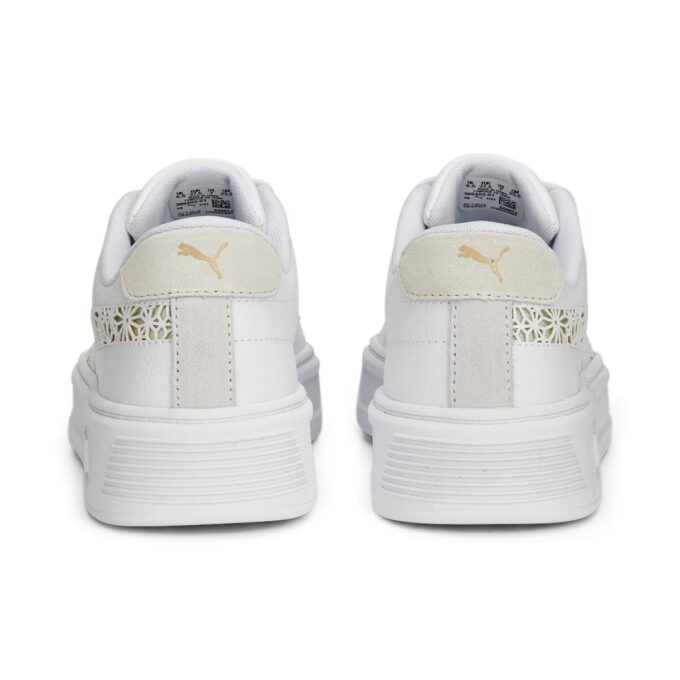 (WMNS) Plataforma Smash V3 «Corte láser blanco oro prístino»