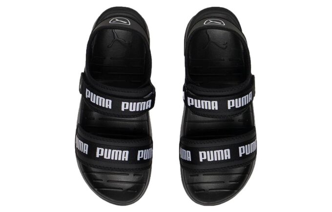 (WMNS) Slide Softride «Wordmark – Negro y blanco»