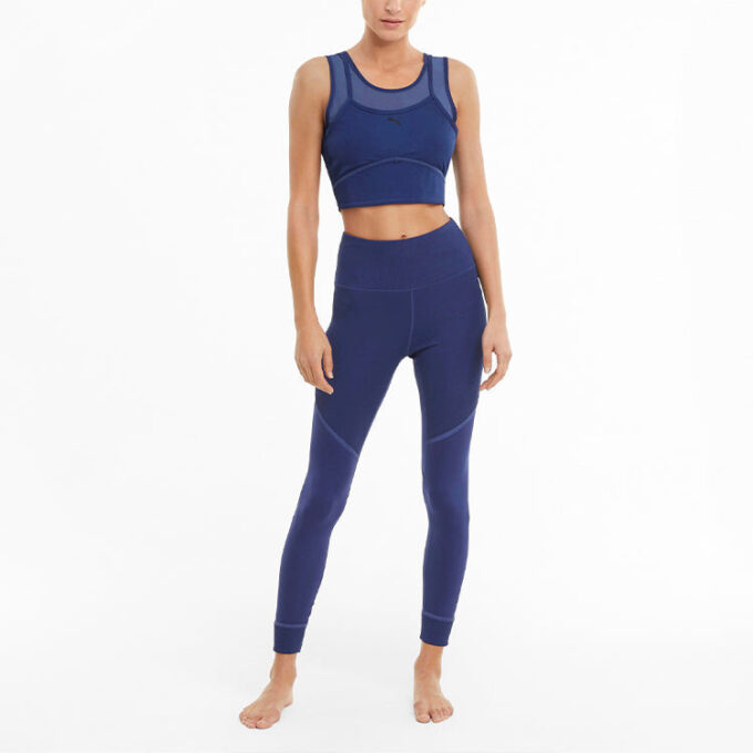 (WMNS) STUDIO Top corto en capas «Azul»