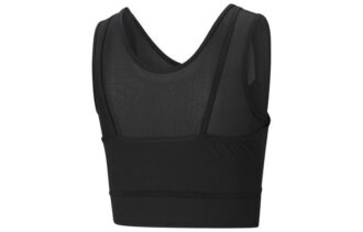 (WMNS) STUDIO Top corto en capas «Negro»