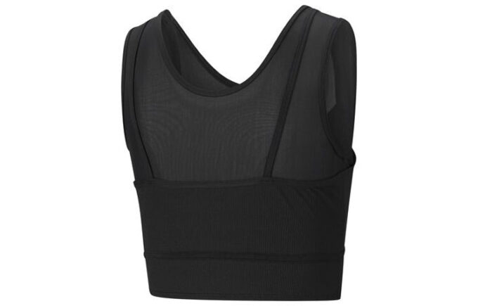 (WMNS) STUDIO Top corto en capas «Negro»