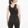 (WMNS) STUDIO Top corto en capas «Negro»