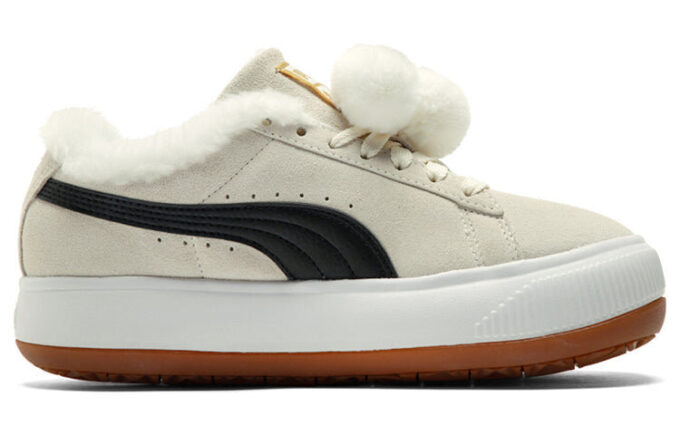 (WMNS) Suede Mayu «Fur – Blanco Susurro Negro»