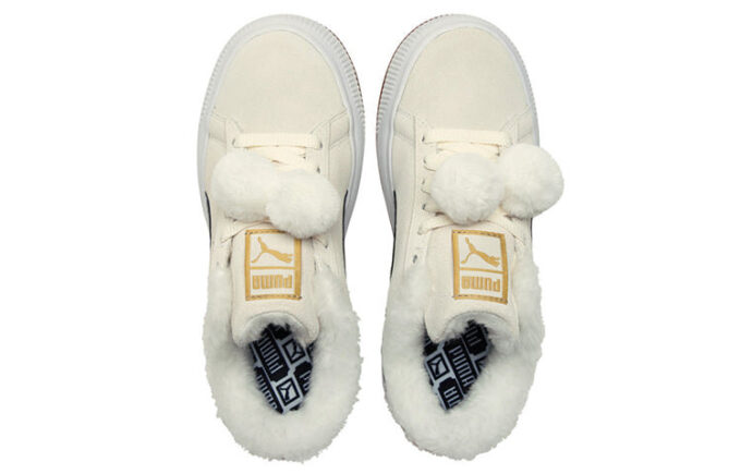 (WMNS) Suede Mayu «Fur – Blanco Susurro Negro»