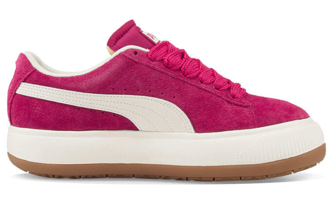 (WMNS) Suede Mayu Up «Vino Rojo Crema Blanco»
