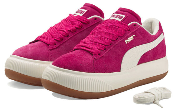 (WMNS) Suede Mayu Up «Vino Rojo Crema Blanco»