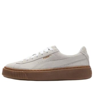 (WMNS) Suede Platform Core L «Whisper White»