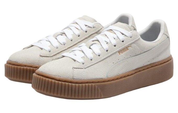 (WMNS) Suede Platform Core L «Whisper White»