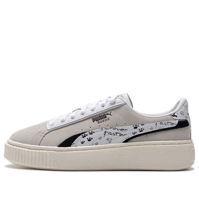 (WMNS) Suede Platform Draw «Grey White»