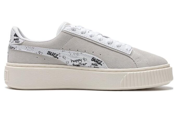 (WMNS) Suede Platform Draw «Grey White»