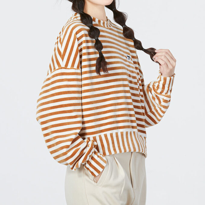 (WMNS) Suéter de punto a rayas «Beige»