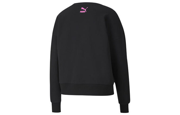 (WMNS) Suéter deportivo con cuello redondo «Negro Morado»