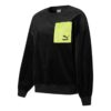 (WMNS) Suéter deportivo de cuello redondo con bolsillo y cremallera en colores contrastantes «Negro»