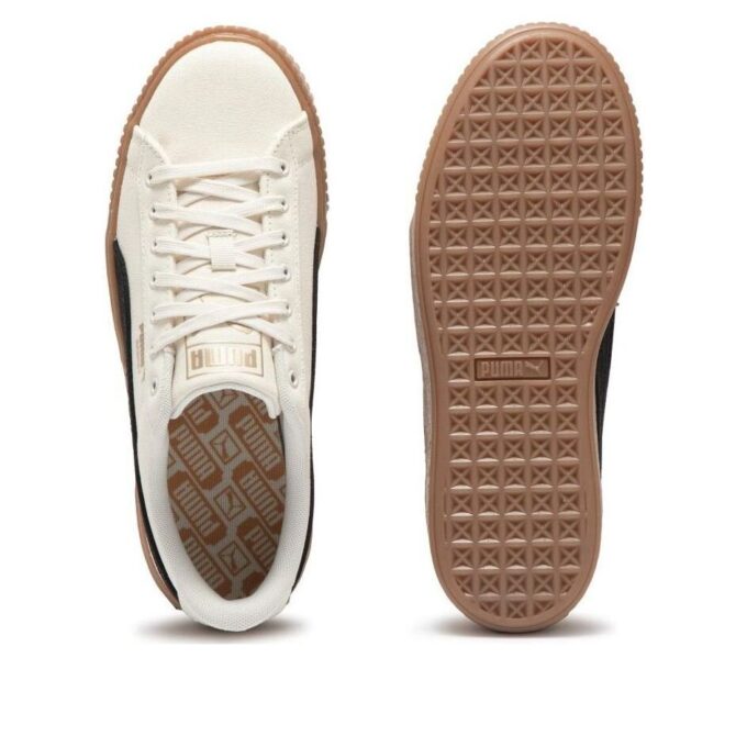 (WMNS) Zapatillas de plataforma de baloncesto de lona «Beige Negro»