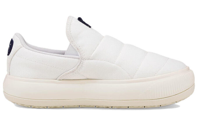 (WMNS) Zapatillas sin cordones Mayu de lona y ante «White Marshmallow»