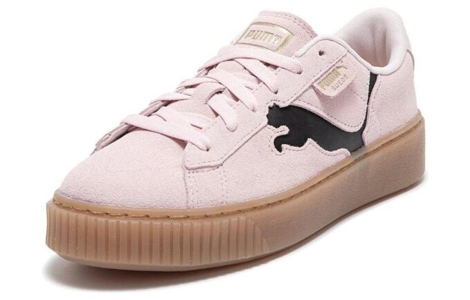 (WMNS) Zapatos de plataforma de gamuza «Rosa, negro y chicle»