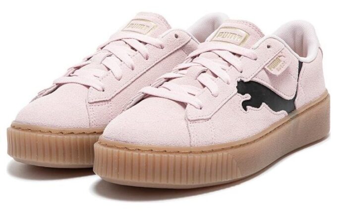 (WMNS) Zapatos de plataforma de gamuza «Rosa, negro y chicle»