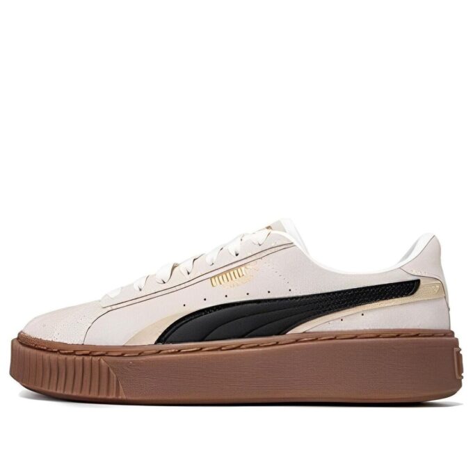 (WMNS) Zapatos de skate con plataforma «Crema, negro y marrón»