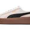 (WMNS) Zapatos de skate con plataforma «Crema, negro y marrón»