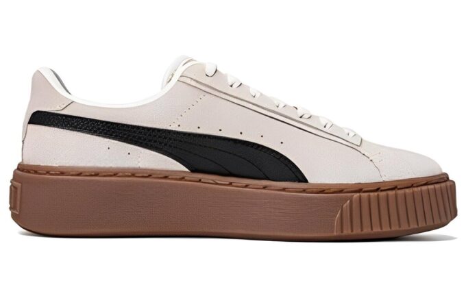 (WMNS) Zapatos de skate con plataforma «Crema, negro y marrón»