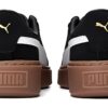 (WMNS) Zapatos de skate con plataforma «Negro, blanco y marrón»