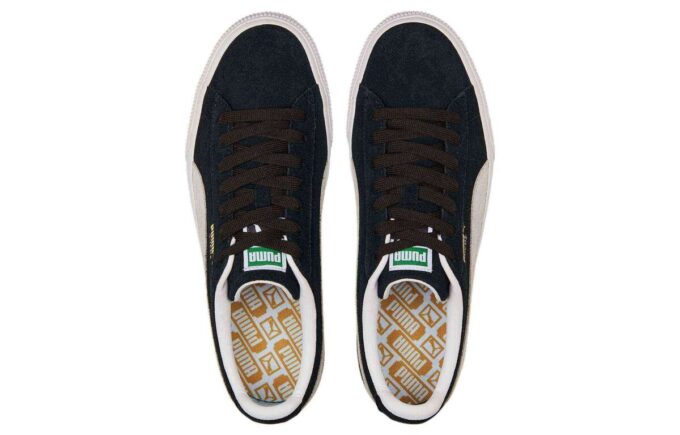 Zapatillas clásicas de ante «Negro y blanco»