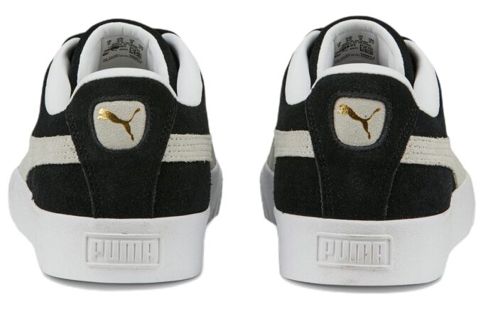 Zapatillas clásicas de ante «Negro y blanco»