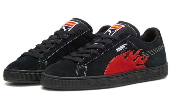 Zapatillas clásicas de ante PUMA x Butter Goods «Negro y rojo»