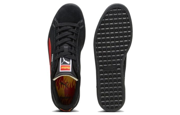 Zapatillas clásicas de ante PUMA x Butter Goods «Negro y rojo»