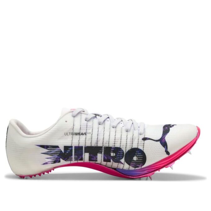 Zapatillas con clavos evoSPEED Sprint Nitro Elite 2 Digitokyo «Blanco, negro y rosa»