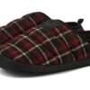 Zapatillas de franela sin cordones Scuff «Negro Rojo»