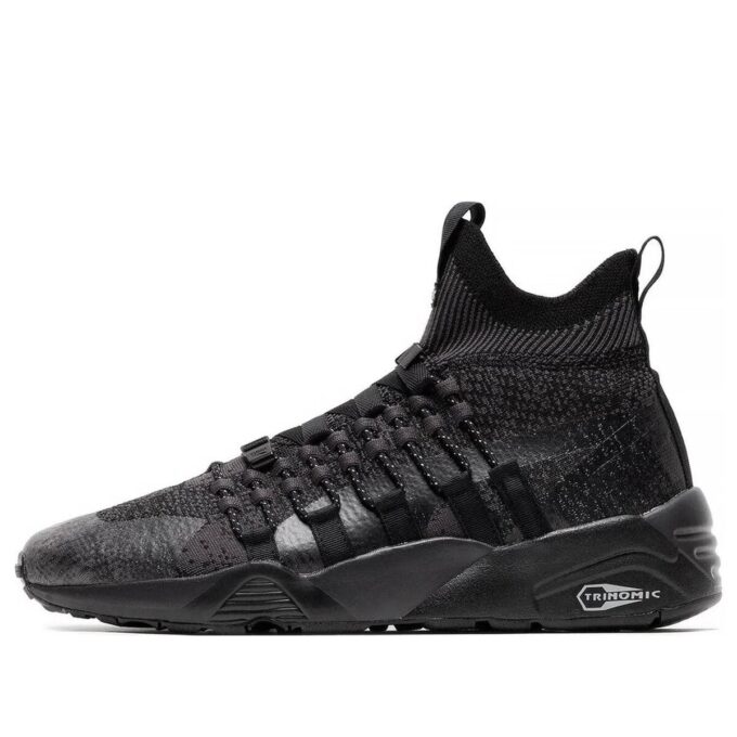 Zapatillas de punto NEMEN x Blaze of Glory Knit Mid «Phantom Black»
