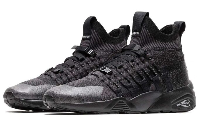Zapatillas de punto NEMEN x Blaze of Glory Knit Mid «Phantom Black»