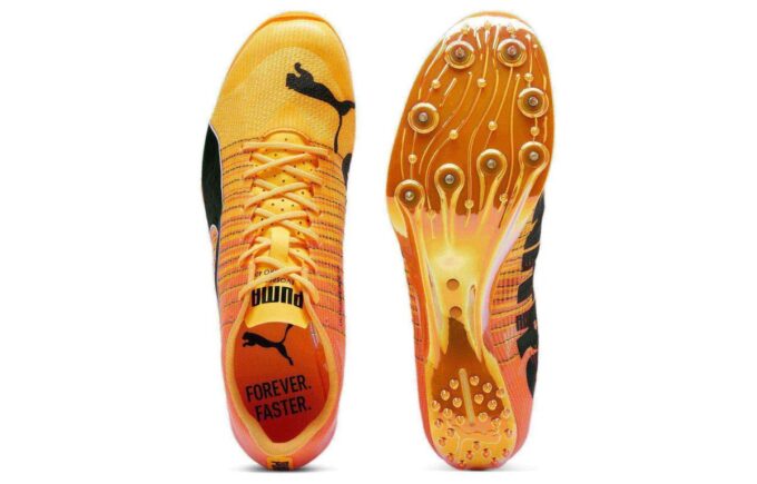 Zapatillas de running bajas antideslizantes evoSPEED Tokyo Nitro «Naranja y negro»