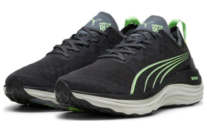 Zapatillas de running ForeverRun NITRO «Negro Verde»