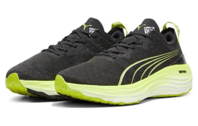Zapatillas de running ForeverRun NITRO «Negro Verde Solar»