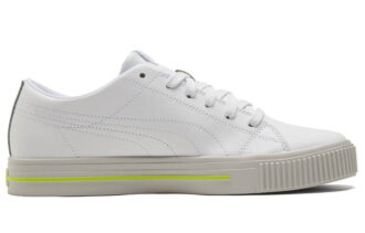 Zapatillas de skate informales Ever Low Top, unisex, blancas y amarillas, «Blanco, amarillo y gris»