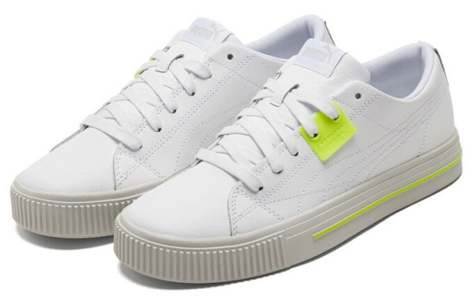 Zapatillas de skate informales Ever Low Top, unisex, blancas y amarillas, «Blanco, amarillo y gris»