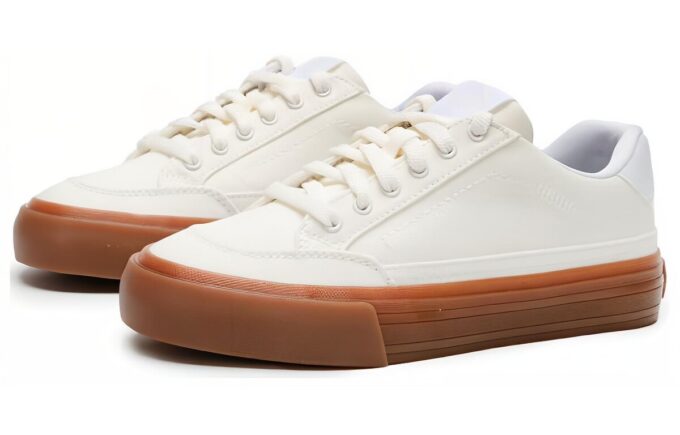 Zapatillas de skateboarding Capris de cuero «Blancas»