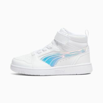 Zapatillas deportivas Rebound V6 Shine de caña media y fácil de poner para niños pequeños